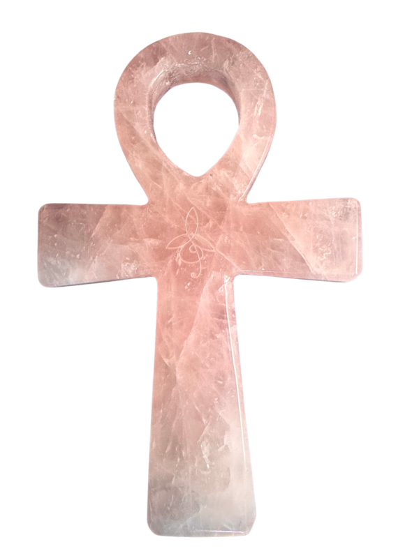 Crystal Ankh Rose Quartz