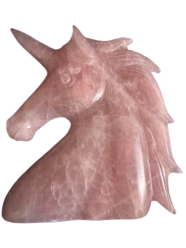 rose quartz crystal unicorn