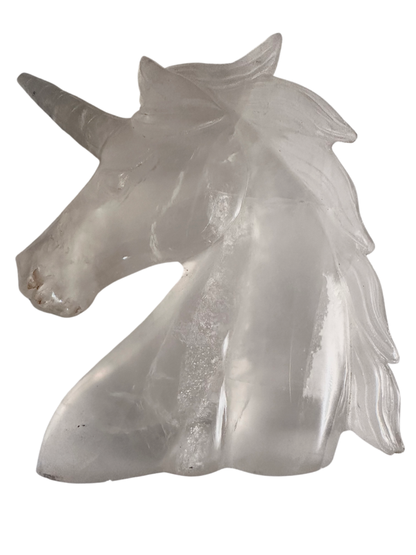 clear quartz crystal unicorn