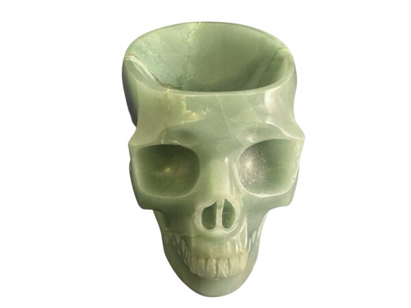 green aventurine skull crystal bowls