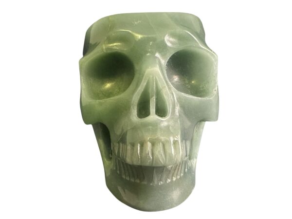 green aventurine skull crystal bowl