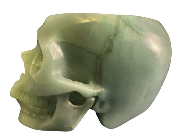 green aventurine skull crystal bowl