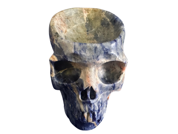 sodalite skull crystal bowl