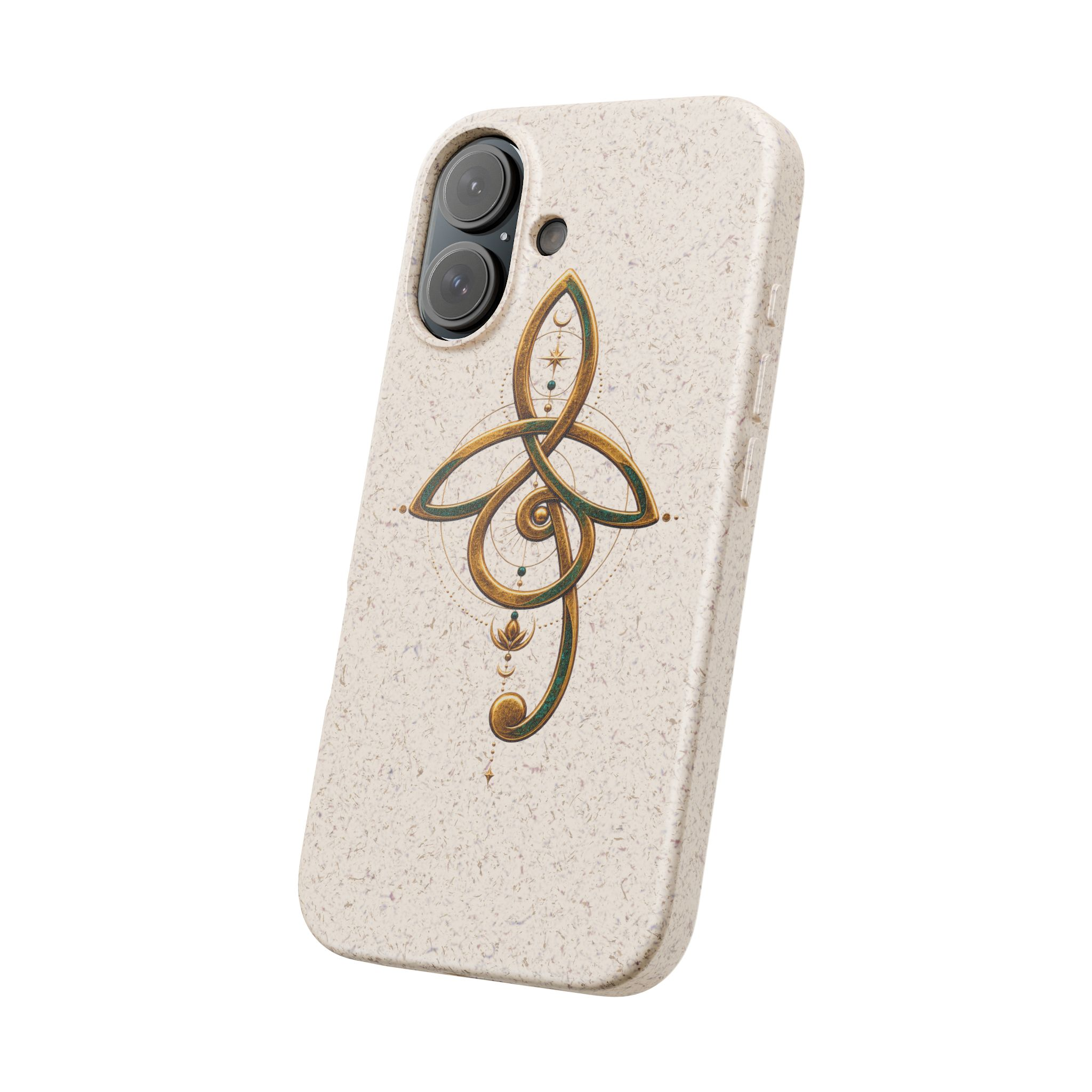 Celestial Harmony Biodegradable Phone Case – Dream Music Trinity - Image 2