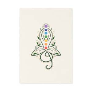 Sacred Chakra Harmony Organic Cotton Tea Towel