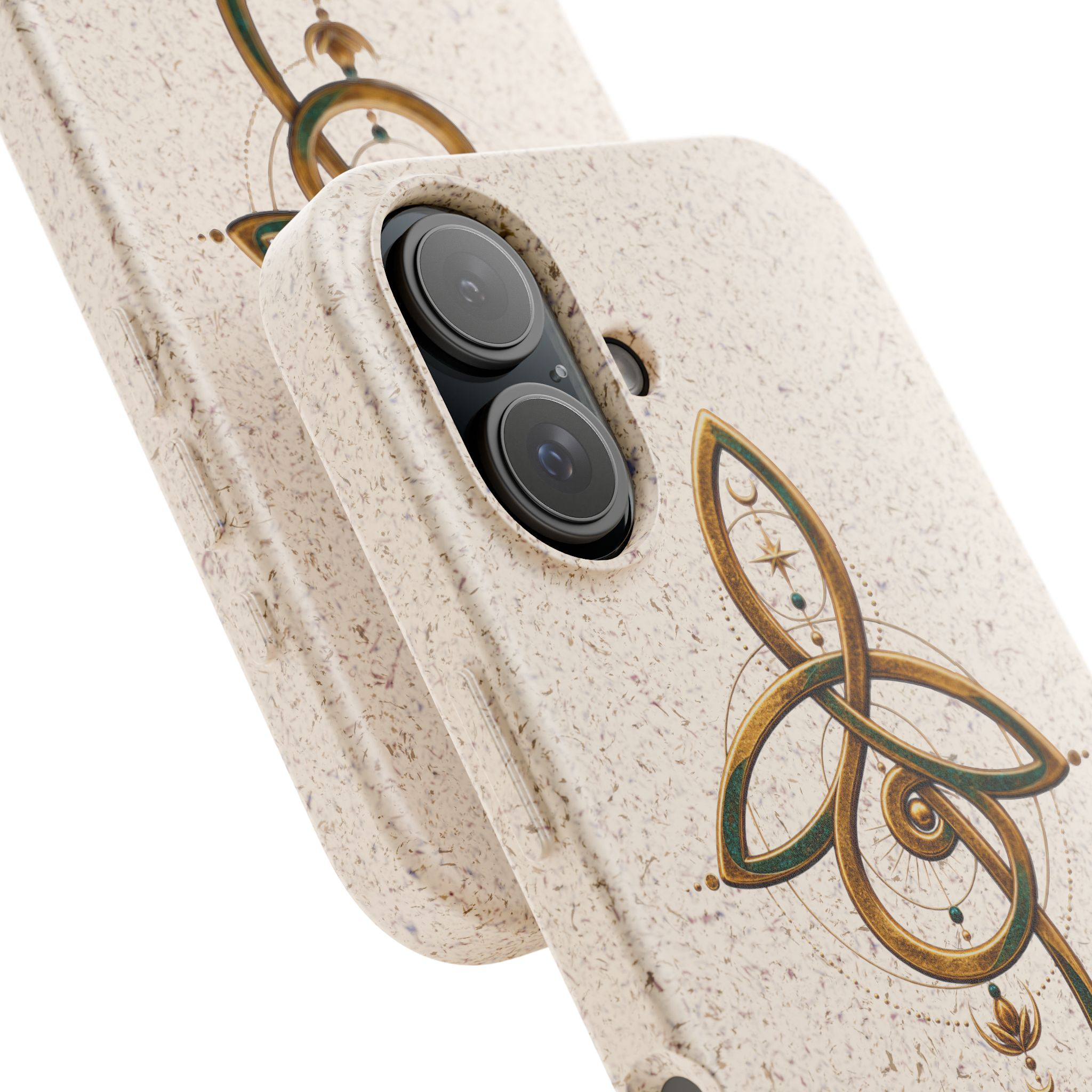 Celestial Harmony Biodegradable Phone Case – Dream Music Trinity - Image 3