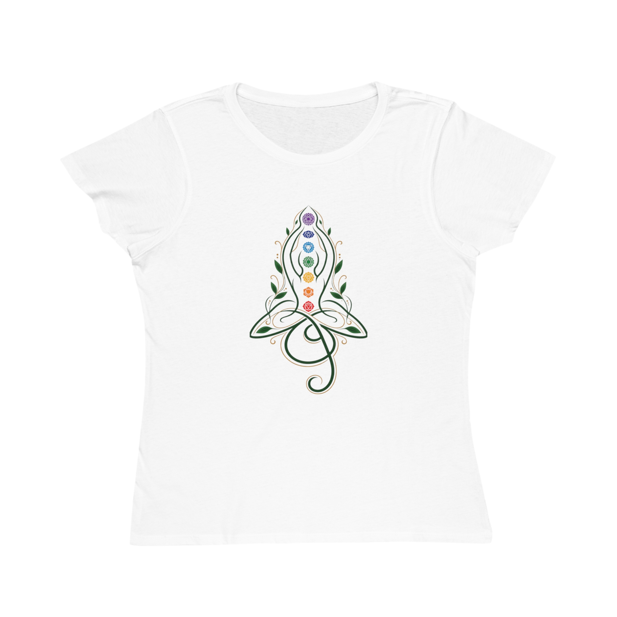 Sacred Chakra Harmony Organic Women’s T-Shirt - Image 4