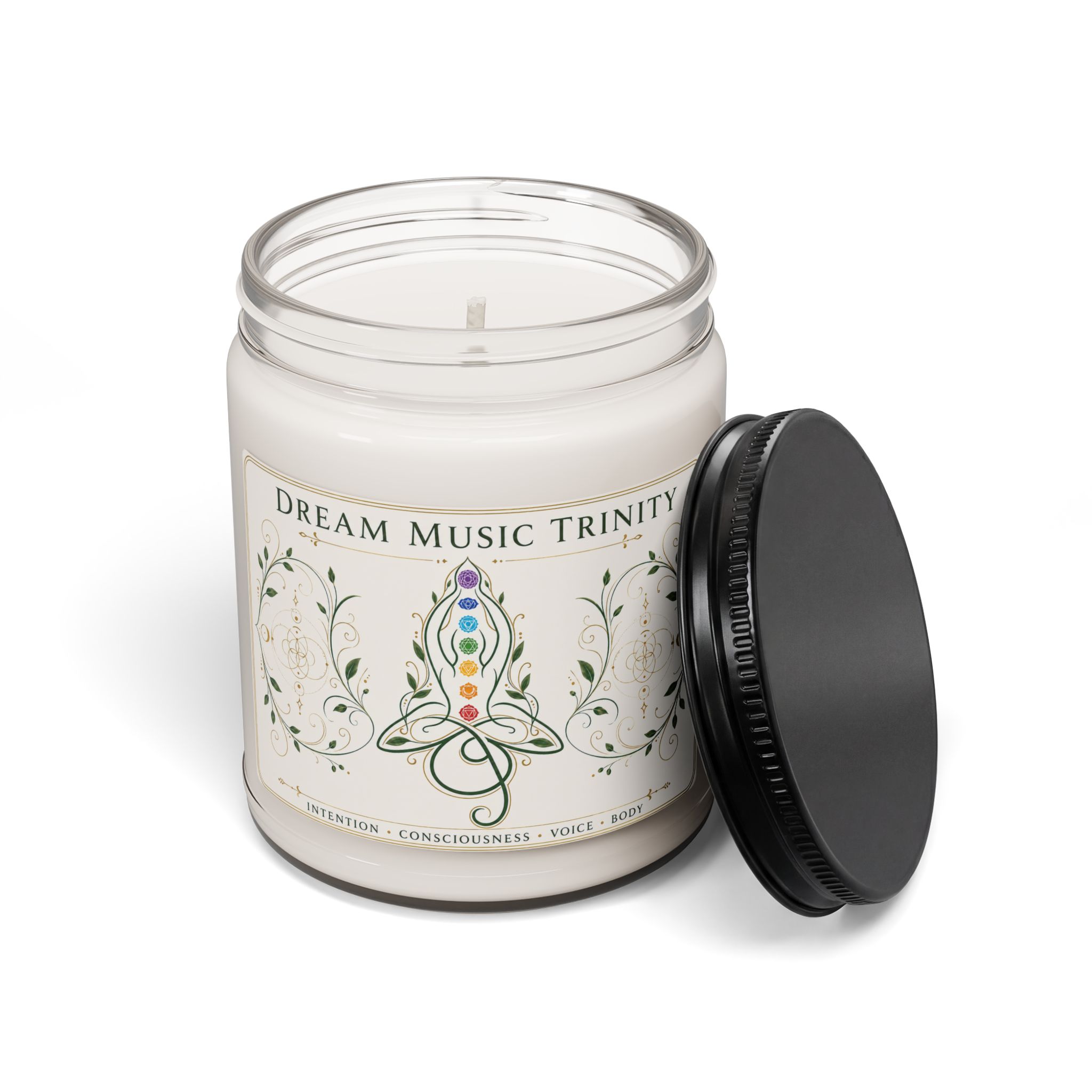 Sacred Chakra Harmony Candle — White Sage and Lavender - Image 2